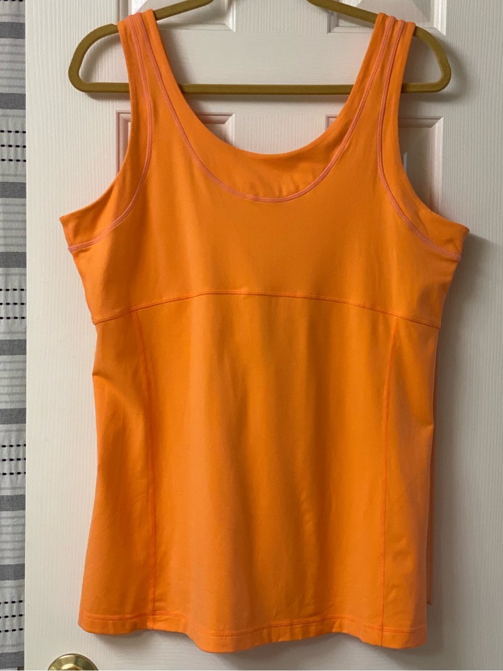 LUCY POWER YOGA Women’s Orange Tank Top - Sleeveless Activewear Size XL NWT
